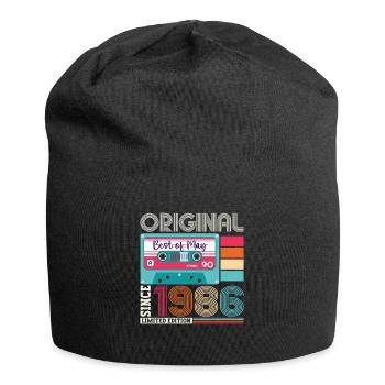 37 Anniversaire Homme Femme Cassette Mai Vintage 1986 - Bonnet en jersey - noir - Devant