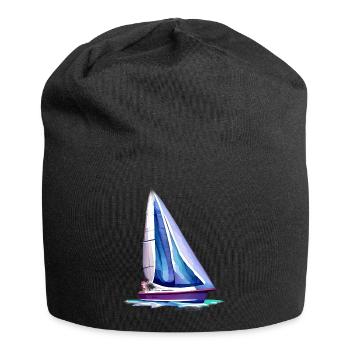 Sailing Sailing Sailing Sailing Ship Sailing Boat - Jersey Beanie - black - Front