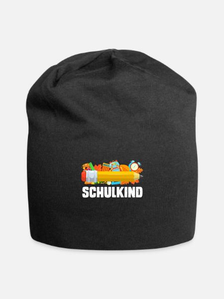 Schulkind Einschulung Grundschule Schule - Jersey-Beanie - Schwarz