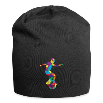 Unicycle Polygon Unicyclist - Jersey Beanie - black - Front