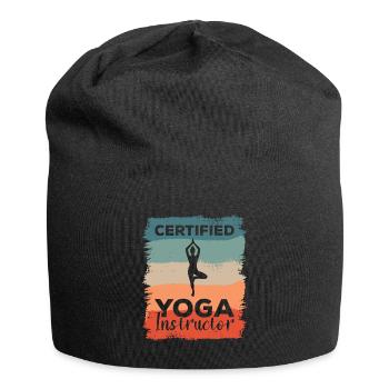 Zertifizierter Yogalehrer Meditation - Jersey-Beanie - Schwarz - Vorne