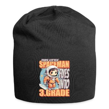 This little astronaut flies into the third - Jersey Beanie - black - Front