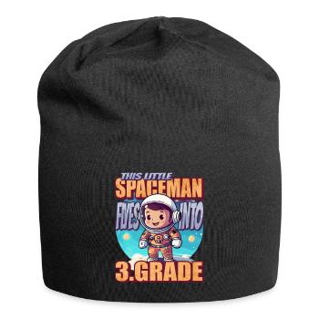 This little astronaut flies into the third - Jersey Beanie - black - Front
