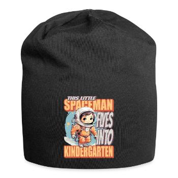 This little astronaut flies into the - Jersey Beanie - black - Front