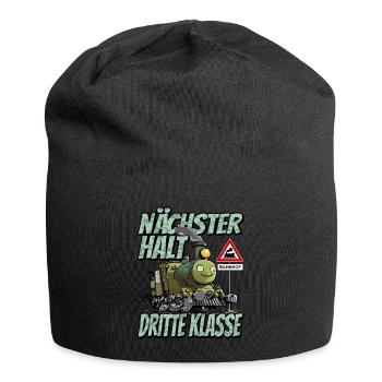 Nächster Halt Dritte Klasse - Grundschule Lok und - Jersey-Beanie - Schwarz - Vorne