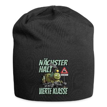 Nächster Halt Vierte Klasse - Grundschule Lok und - Jersey-Beanie - Schwarz - Vorne