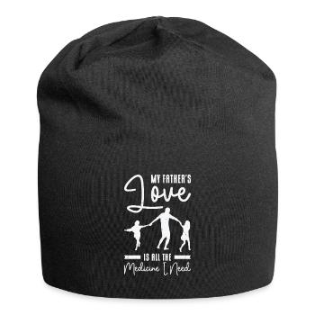 Best Medicine Father Love Grandpa Family - Jersey Beanie - black - Front