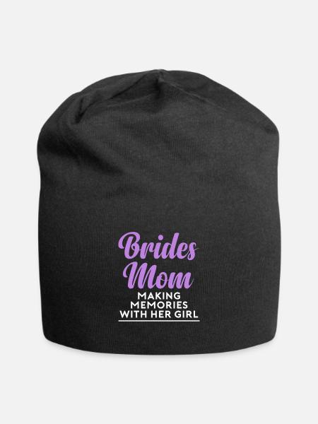 Brides Mom Mother Of The Bride Brautmutter Shirt - Jersey-Beanie - Schwarz