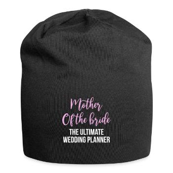 Brides Mom Mother Of The Bride Brautmutter Shirt - Jersey-Beanie - Schwarz - Vorne
