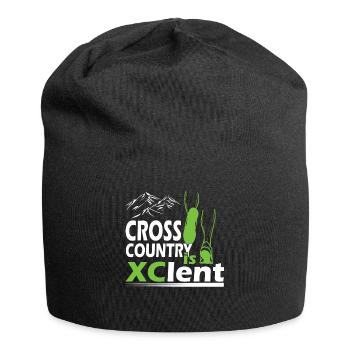 XC running present for men and women - Jersey Beanie - black - Front