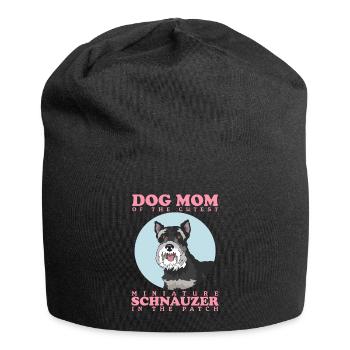 Schnauzer miniature Maman Schnauzer Chien Cadeau - Bonnet en jersey - noir - Devant