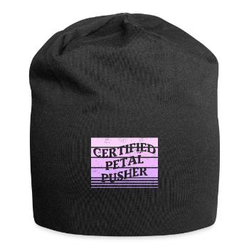 Certified Petal Pusher Flower Arrangement Florist - Jersey Beanie - black - Front