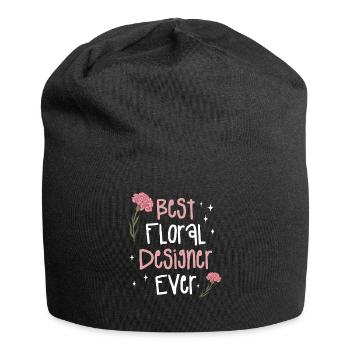 Best Floral Designer Ever Flower Arrangement - Jersey Beanie - black - Front