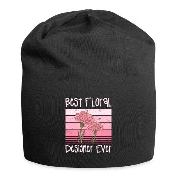 Best Floral Designer Ever Flower Arrangement - Jersey Beanie - black - Front