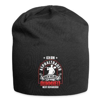 Asphaltbauer nicht reparieren Straßenbauer - Jersey-Beanie - Schwarz - Vorne