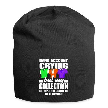 Bank Account Crying, Sports Jersey Collection - Jersey Beanie - black - Front