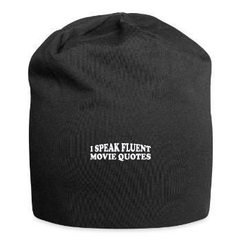 Movie Lover Funny Film Cinema Lover Motion Picture - Jersey Beanie - black - Front
