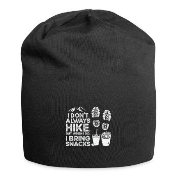 Wandern Camping Bergwanderer - Jersey-Beanie - Schwarz - Vorne