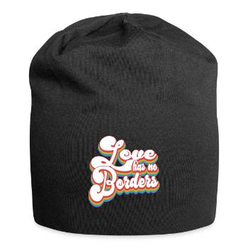 Love Has No Borders - Pride Month LGBTQ - Jersey Beanie - black - Front