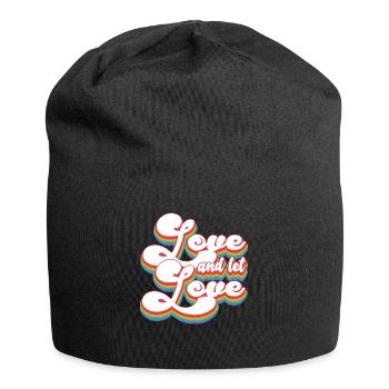Pride Month LGBTQ - Love and Let Love - Jersey Beanie - black - Front