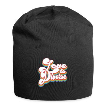 Love Is Diverse - Pride Month LGBTQ - Jersey Beanie - black - Front