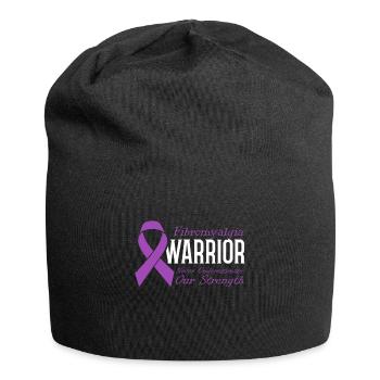 Fibromyalgia Warrior Never Underestimate - Jersey Beanie - black - Front