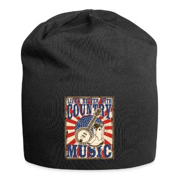 Country Music life is better with country music - Jersey Beanie - black - Front