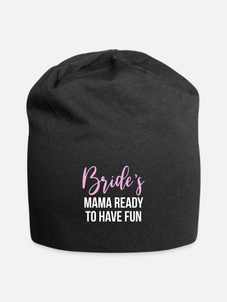 Brides Mom Mother Of The Bride Mutter Der Braut - Jersey-Beanie - Schwarz