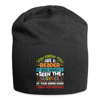 Beading Designs for Beader - Jersey Beanie - black - Front