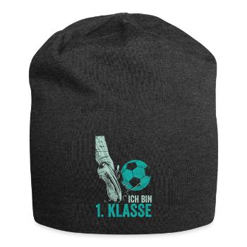 Einschulung 1.Klasse - Jersey-Beanie - Anthrazit - Vorne