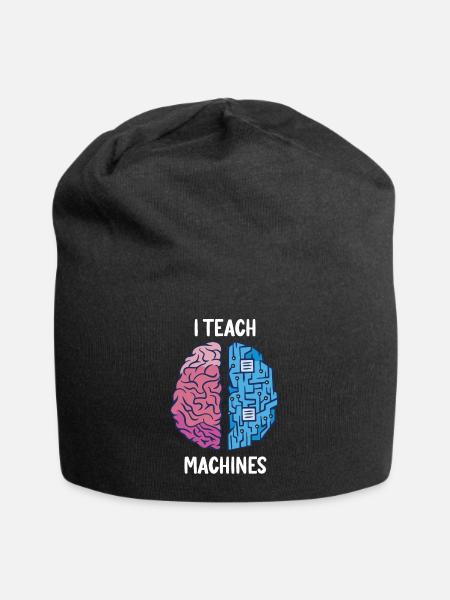 Machine Learning Teacher Big Data Science Analyst - Jersey Beanie - black