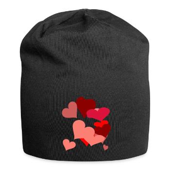 Herzlich Geburtstagsgeschenk Happy Birthday - Jersey-Beanie - Schwarz - Vorne