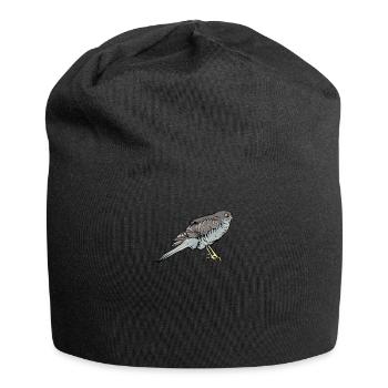 Sparrowhawk Bird I Bird of Prey Motif for Ornithologists - Jersey Beanie - black - Front