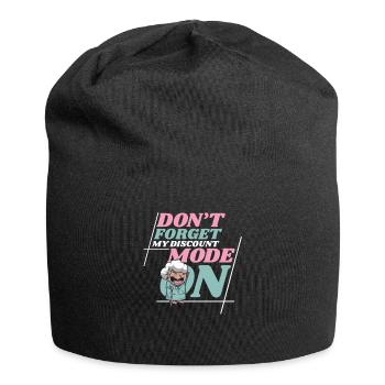 Rentner Rente Dont Forget My Discount - Jersey-Beanie - Schwarz - Vorne