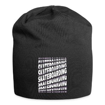 Skateboarding Skate Skater Skateboard Sk8 Font - Jersey Beanie - black - Front