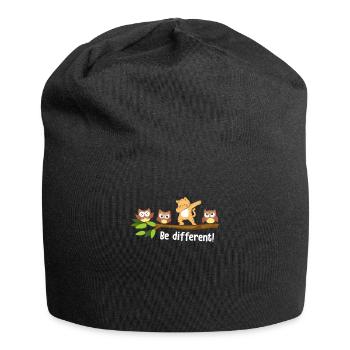 Be Different Dabbing Cat - Jersey Beanie - black - Front
