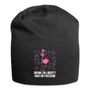 4th of July Drunk On Liberty High On Freedom - Bonnet en jersey - noir - Devant