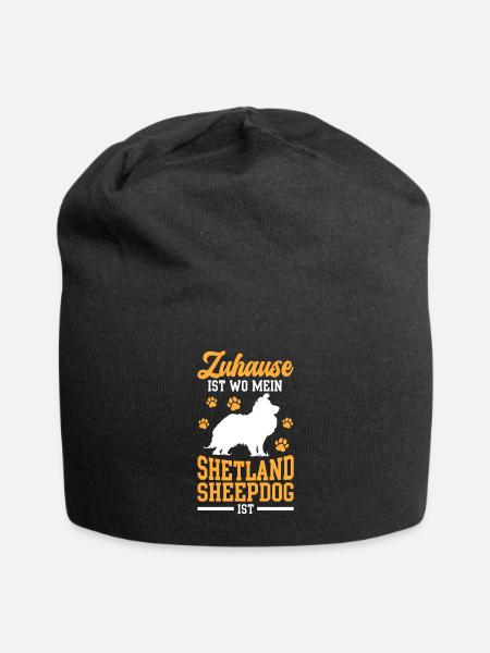 Shetland Sheepdog ist mein Zuhause Sheltie - Jersey-Beanie - Schwarz