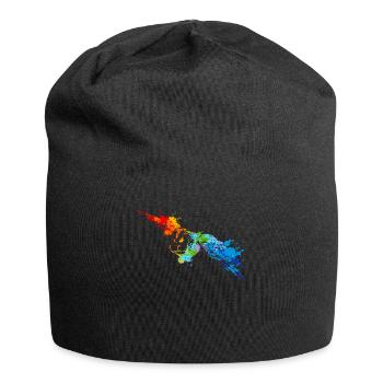 Owl Splash Art Oiseau Animal Lover - Bonnet en jersey - noir - Devant