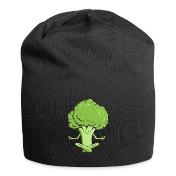 Brokkoli Yoga - Jersey-Beanie - Schwarz - Vorne