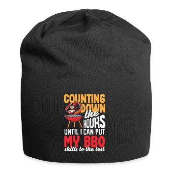 I can put my BBQ skills to the test - Jersey Beanie - black - Front