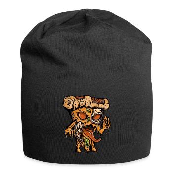 Zombie Pizza lustige Fast Food Apokalypse - Jersey-Beanie - Schwarz - Vorne
