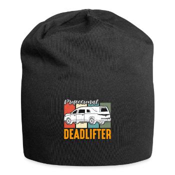Embaumeur Professionnel Deadlifter Retro Funérailles - Bonnet en jersey - noir - Devant