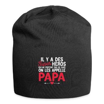 Super-héros Sans Cape : Les Papas Extraordinaires - Bonnet en jersey - noir - Devant