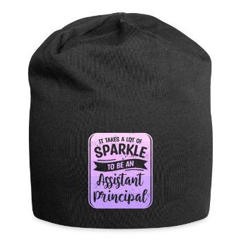 It Takes A Lot Of Sparkle To Be An Assistant - Jersey Beanie - black - Front