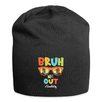 Bruh We Out Teachers - Last Day of School - Jersey Beanie - black - Front