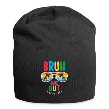 Bruh We Out - Teachers the Last Day of School - Jersey Beanie - black - Front