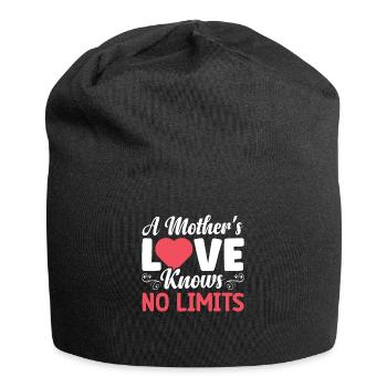 A mother's love knows no - Jersey Beanie - black - Front