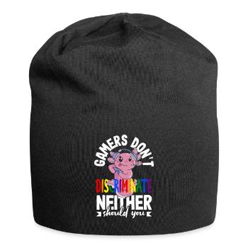 Gamers don't discriminate - neither should you - Jersey Beanie - black - Front
