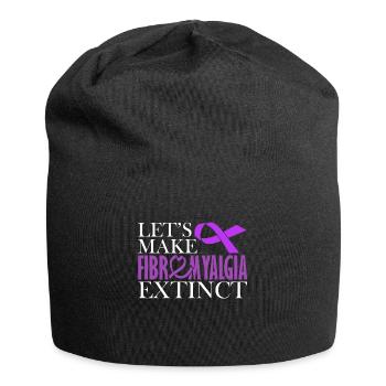 Wir Wollen Fibromyalgie Ausrotten - Jersey-Beanie - Schwarz - Vorne